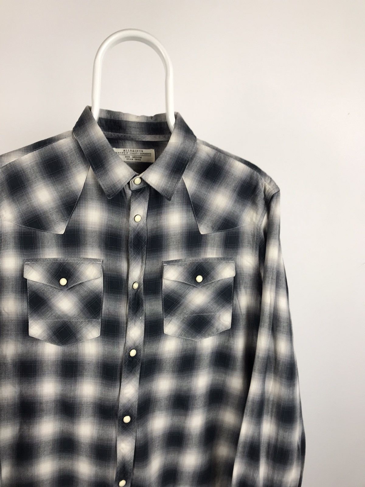 Allsaints Vintage All Saints Kearne LS Shirt Size US M / EU 48-50 / 2 - 2 Thumbnail
