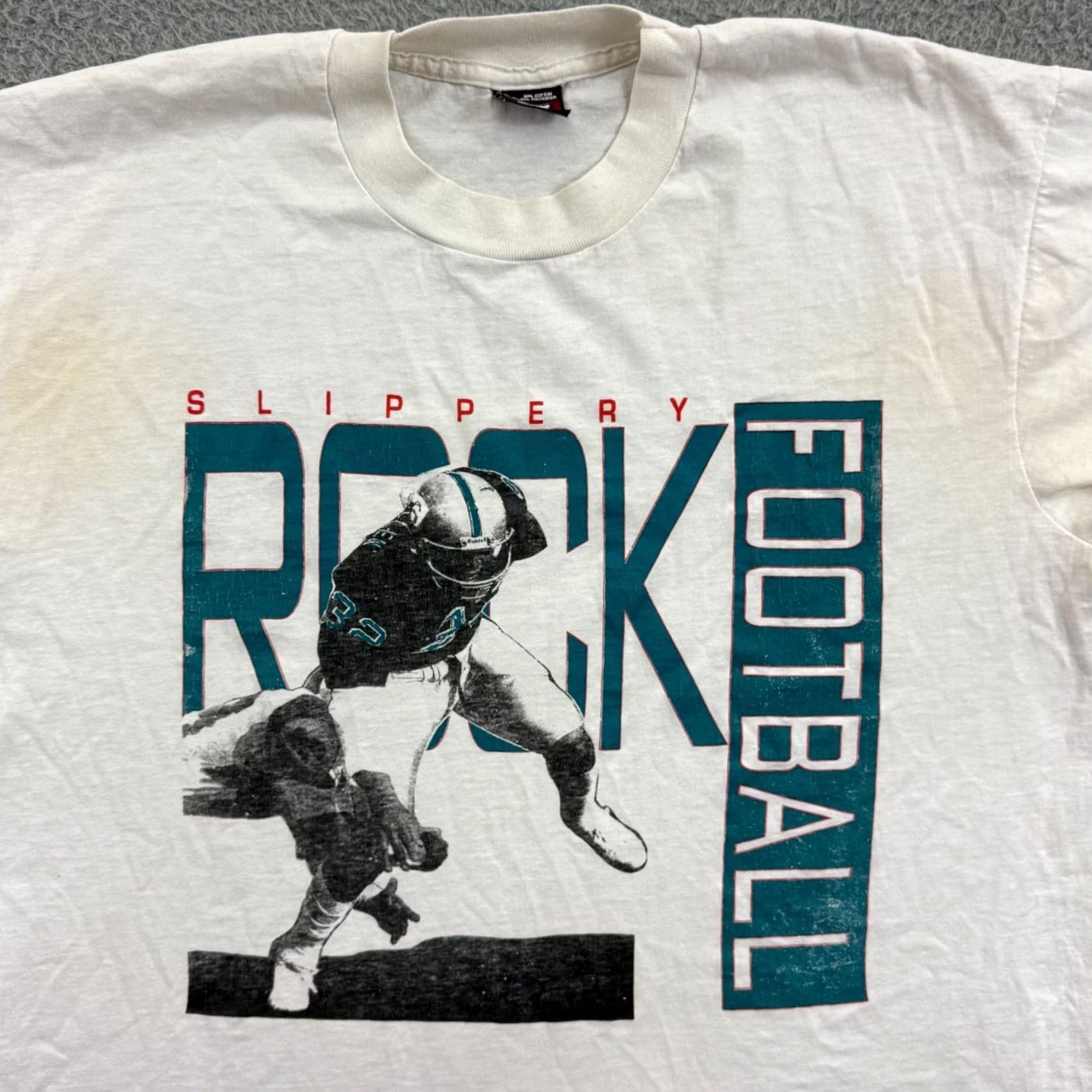 Fruit Of The Loom VINTAGE Fruit of the Loom Shirt XL Mens White 90s College Football Short Sleeve Shirt Size US XL / EU 56 / 4 - 3 Thumbnail