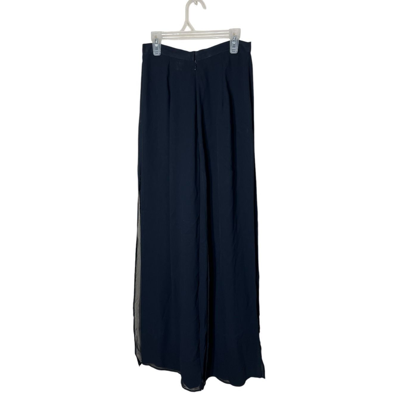 Other Vintage 80s 90s Cache Black Chiffon Overlay Wide Leg High Wa Size 26" / US 2 / IT 38 - 7 Thumbnail
