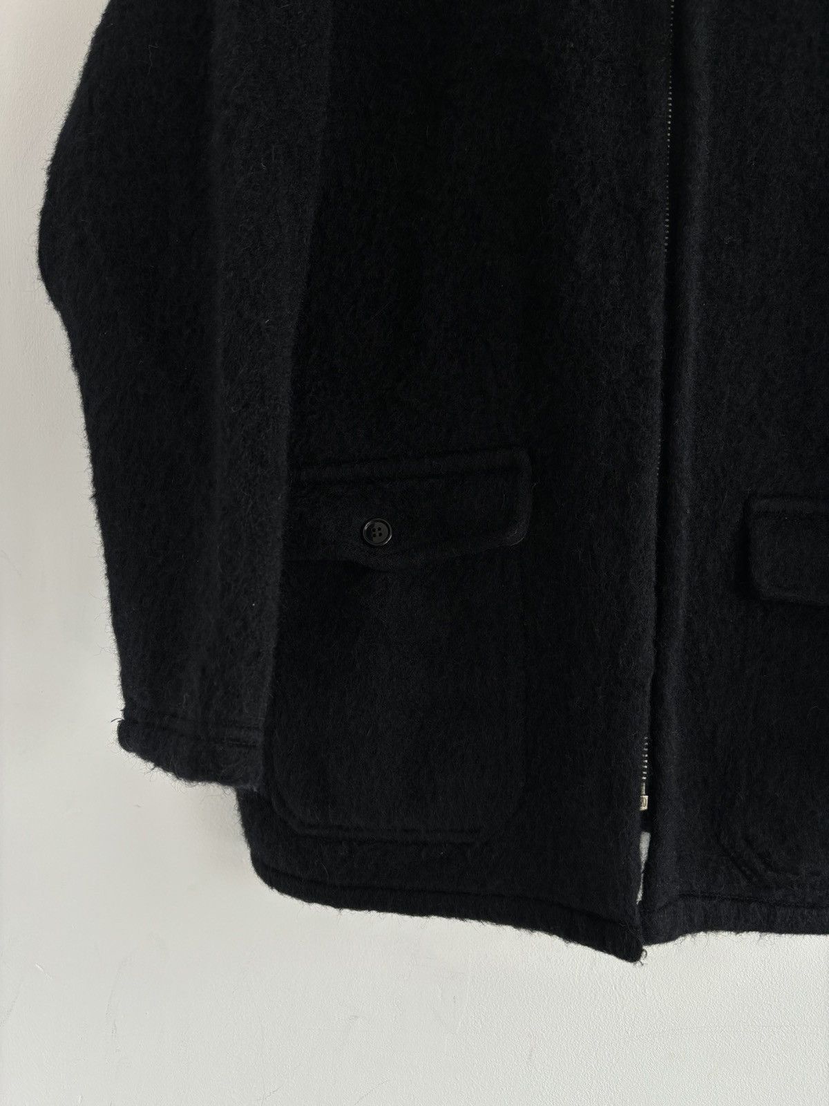 Acne Studios Vintage 80s Dutch Mohair Mens Black Coat Size US L / EU 52-54 / 3 - 5 Thumbnail
