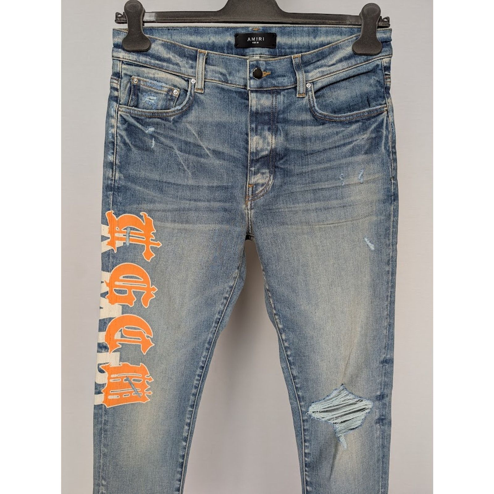 Amiri o1rshd1 TGCW Amiri Jeans in Orange Size US 34 / EU 50 - 3 Thumbnail