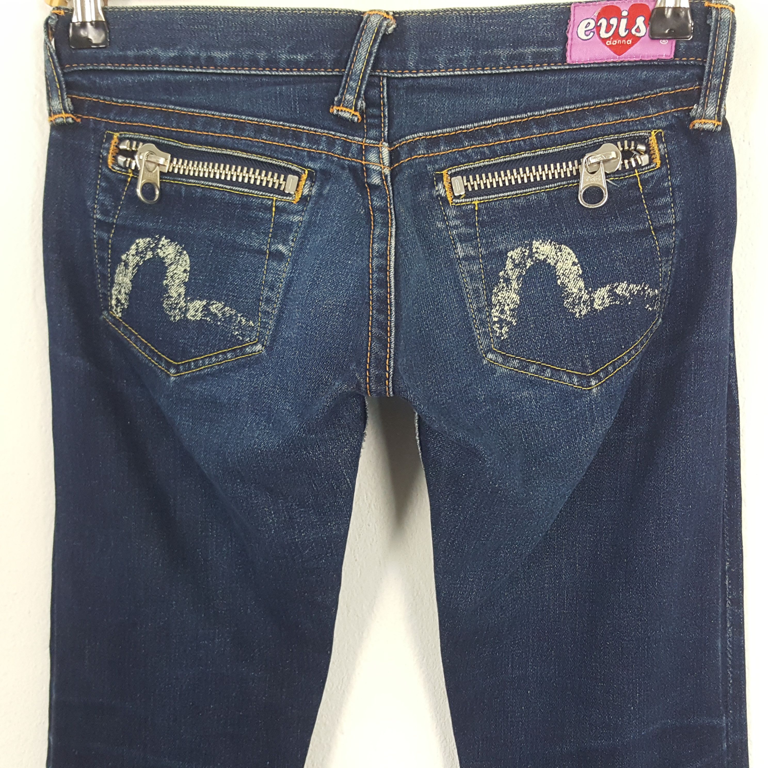 Evisu × Japanese Brand × Vintage Vintage Evisu Japanese Brand Daicock Custom Art Denim Jeans Size 28" / US 6 / IT 42 - 5 Thumbnail