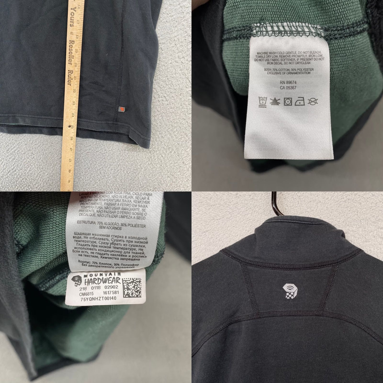 Mountain Hardwear Mountain Hardwear Shirt Mens M Pullover 1/4 Zip Black Outdoor Hiking Breathable Logo Casual Sportswear Size US M / EU 48-50 / 2 - 8 Thumbnail