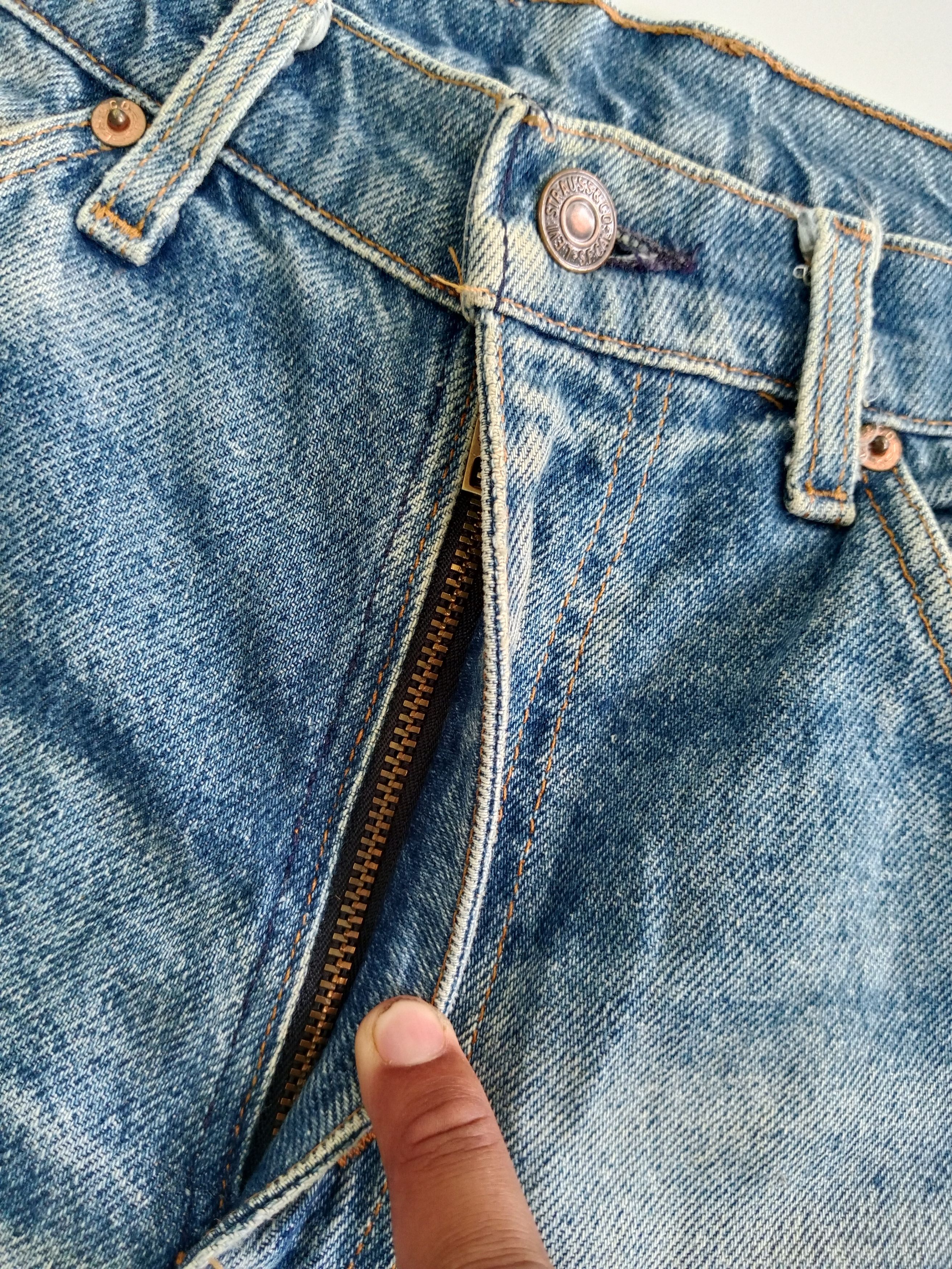 Levi's Vintage Clothing Levis Strauss & Co Distressed Jeans Orange Tag Size US 31 - 8 Thumbnail
