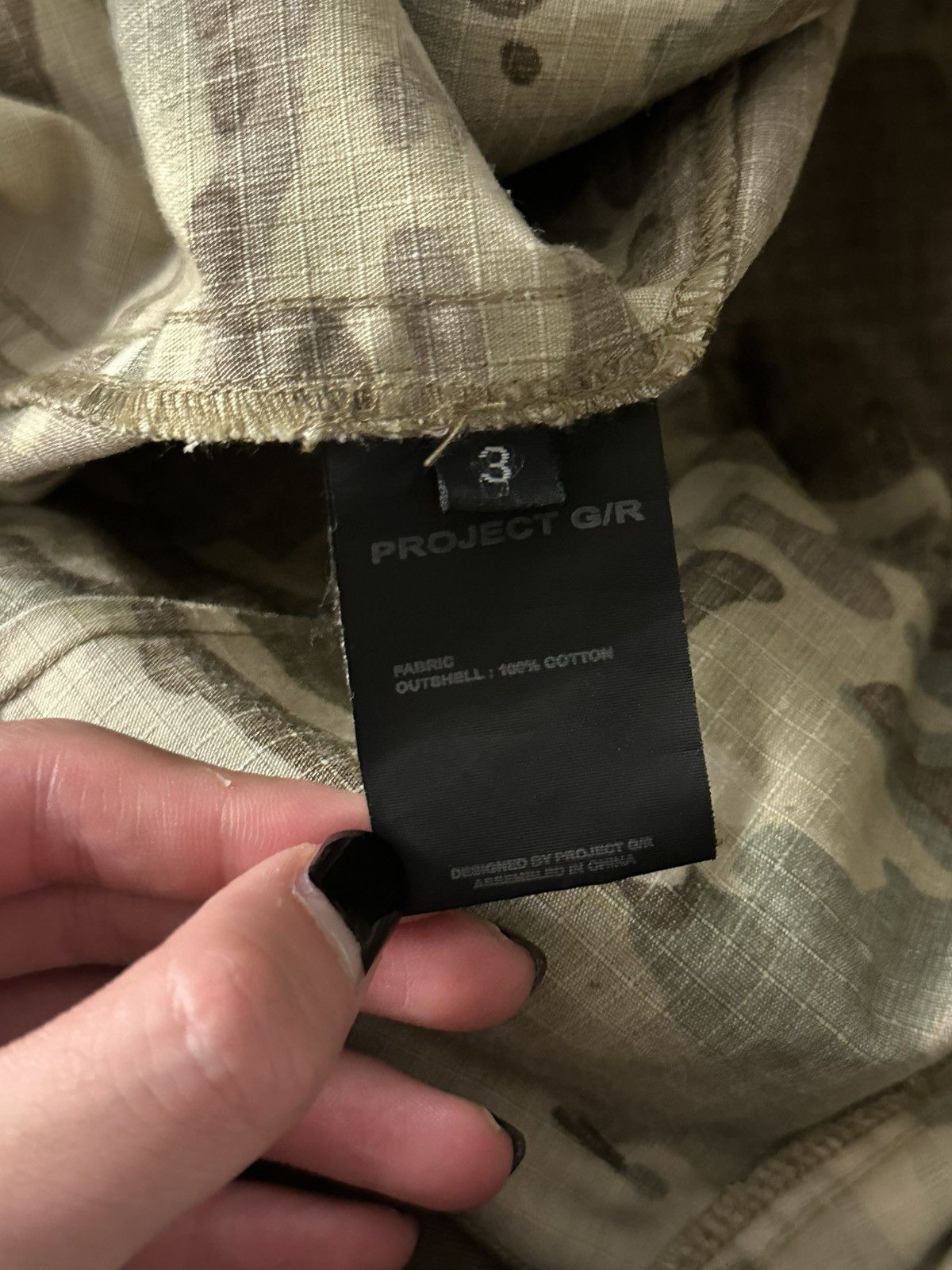 PROJECT G/R Project G/R Camo Layered Skirt Cargo Shorts in Green Size US 34 / EU 50 - 6 Thumbnail