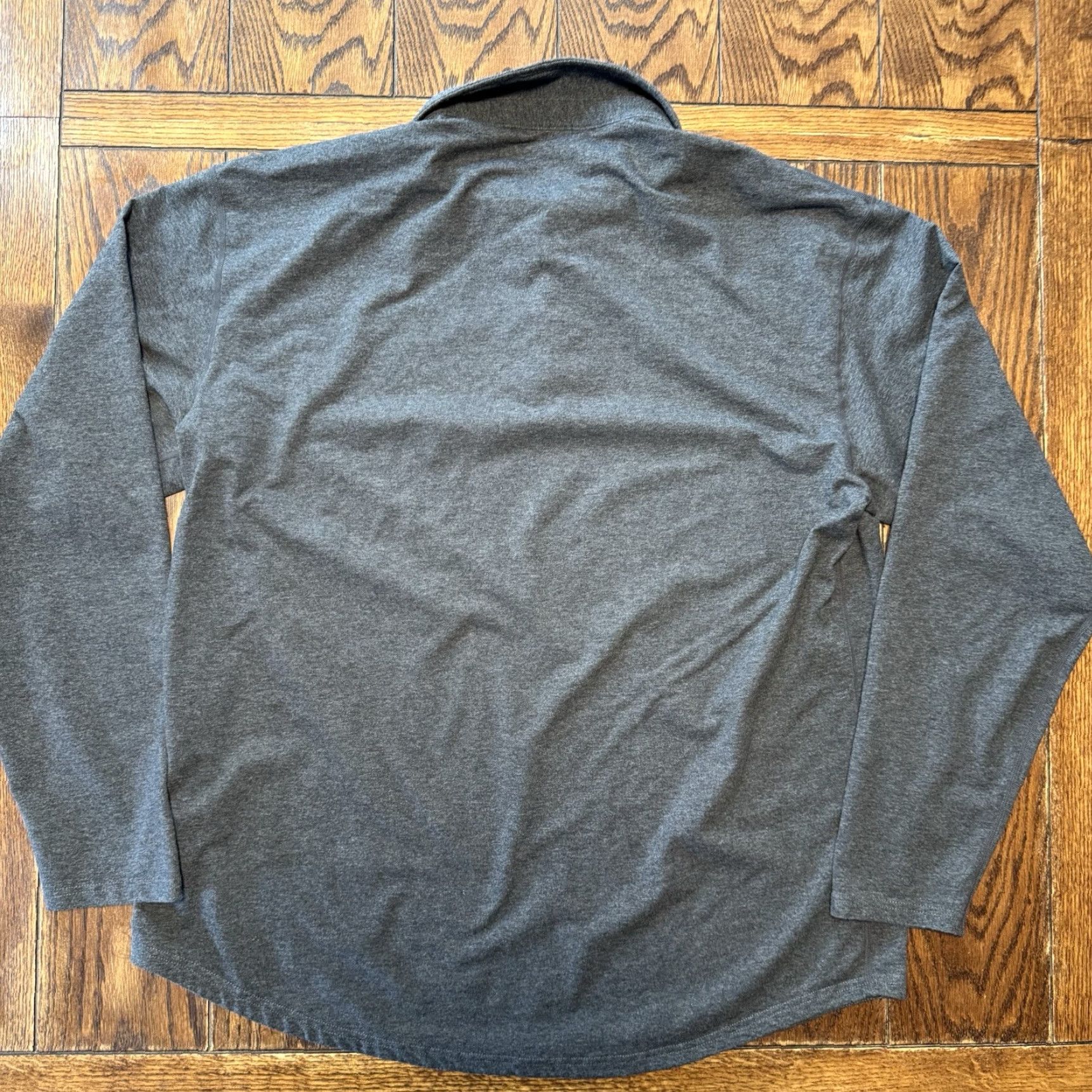 Vintage BYLT Lux Long Sleeve Performance Polo Shirt MEN 2XL Gray Cotton Stretch Polo Mens Golf All Seasons Breathable Classic Modern Designer Sports Size US XXL / EU 58 / 5 - 5 Thumbnail