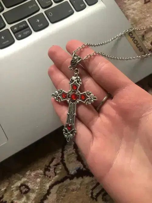 Jewelry Gothic Crucifix Pendant Necklace Size ONE SIZE - 4 Thumbnail