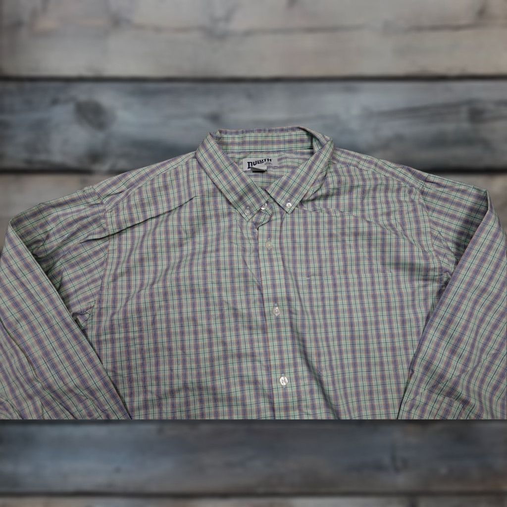 Lumberjack Duluth Free Swingin Flannel Mens 3XL White Plaid Heavyweight Lumberjack Button-Up Shirt Mens Size US XXL / EU 58 / 5 - 1 Thumbnail