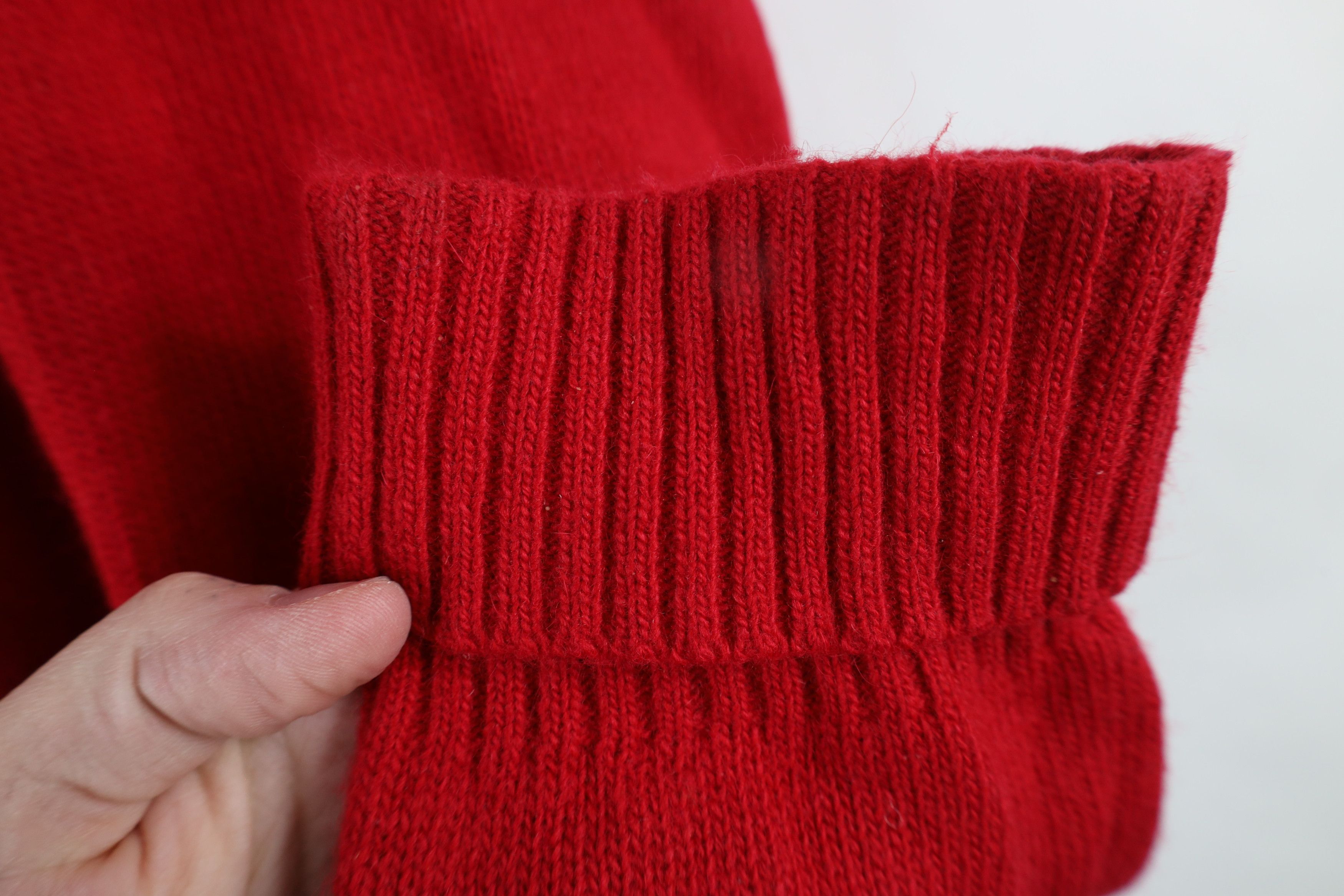 Vintage Vintage 90s Streetwear Lambswool Knit Collared Sweater Size L / US 10 / IT 46 - 5 Thumbnail