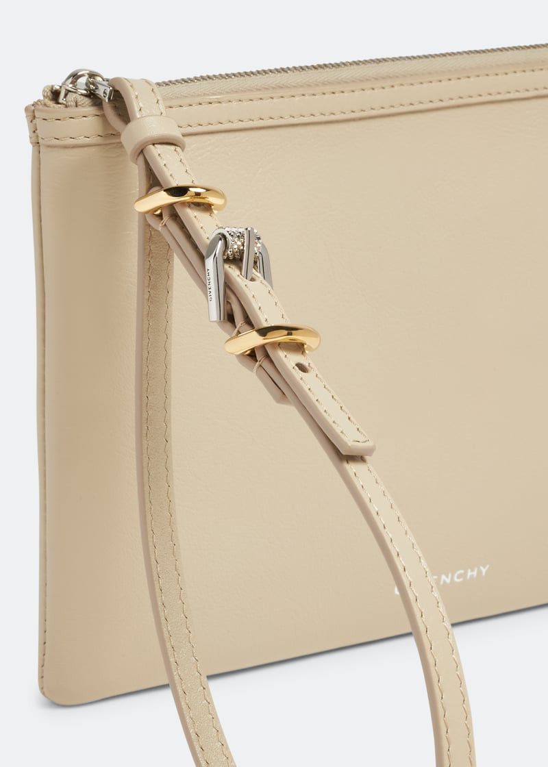 Givenchy o1w1db10525 Size: OS/Voyou Zipped Pouch in Beige Size ONE SIZE - 3 Thumbnail
