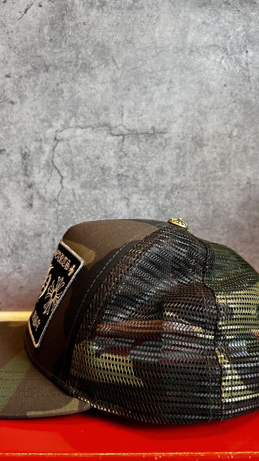 Chrome Hearts Chrome heart camo trucker hat Size ONE SIZE - 3 Thumbnail