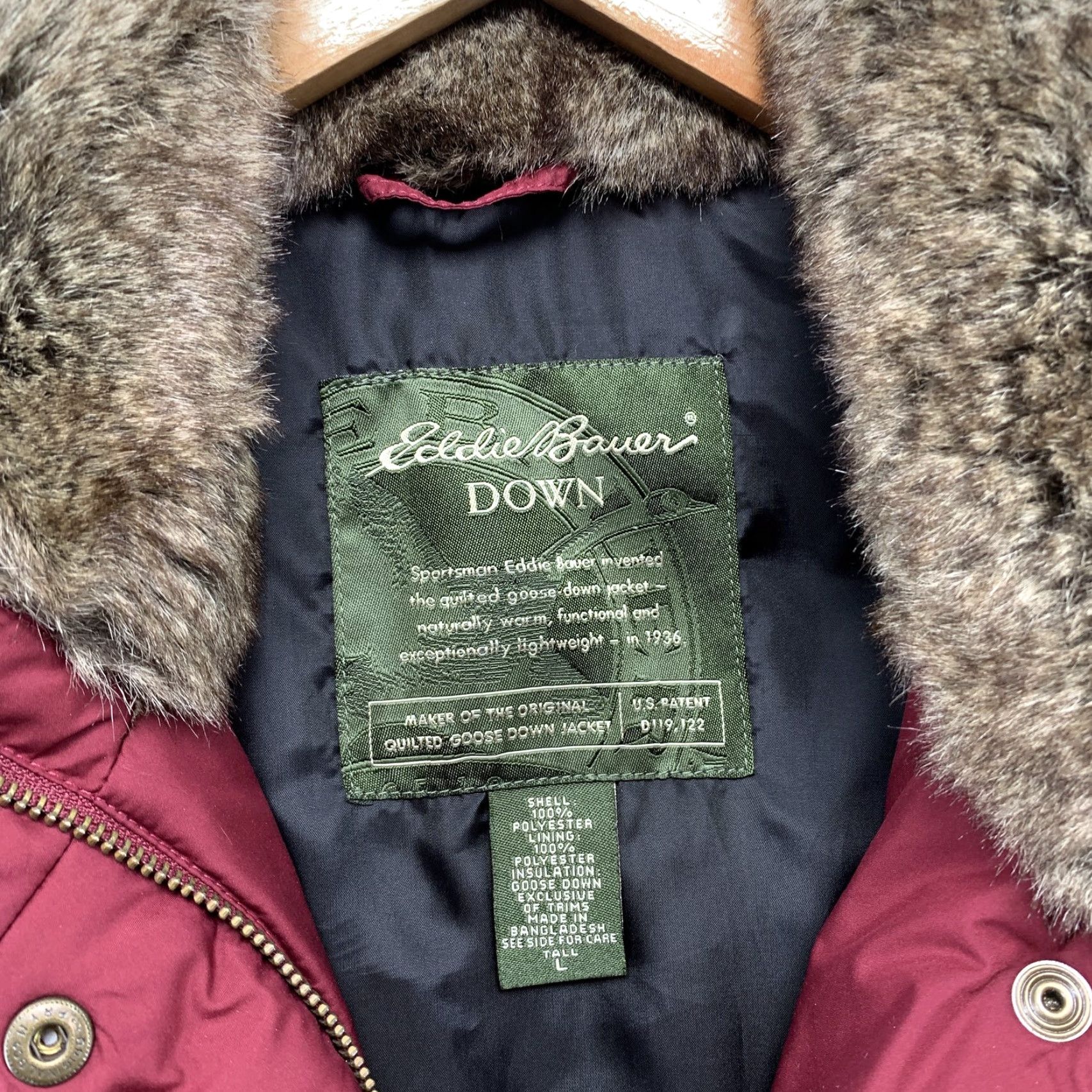 Eddie Bauer Eddie Bauer Down Sportsman Vest Womens Large Quilted Jacket Red Maroon Vest Quilted Eddie Bauer Womens Large Red Maroon Size L / US 10 / IT 46 - 3 Thumbnail