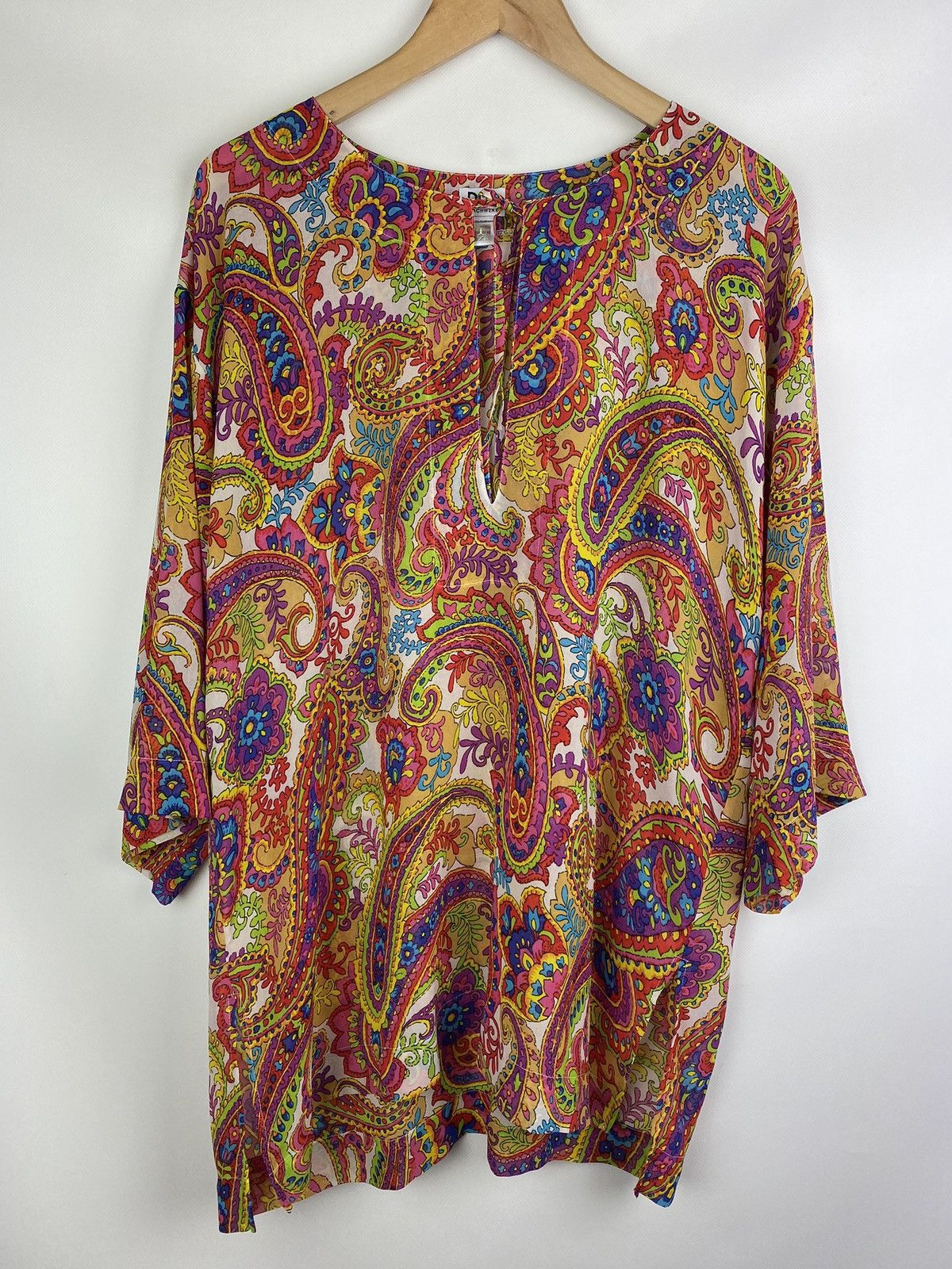 Dolce u0026 Gabbana Dolce u0026 Gabbana ladies Paisley patterned mesh tunic blouse  | Grailed