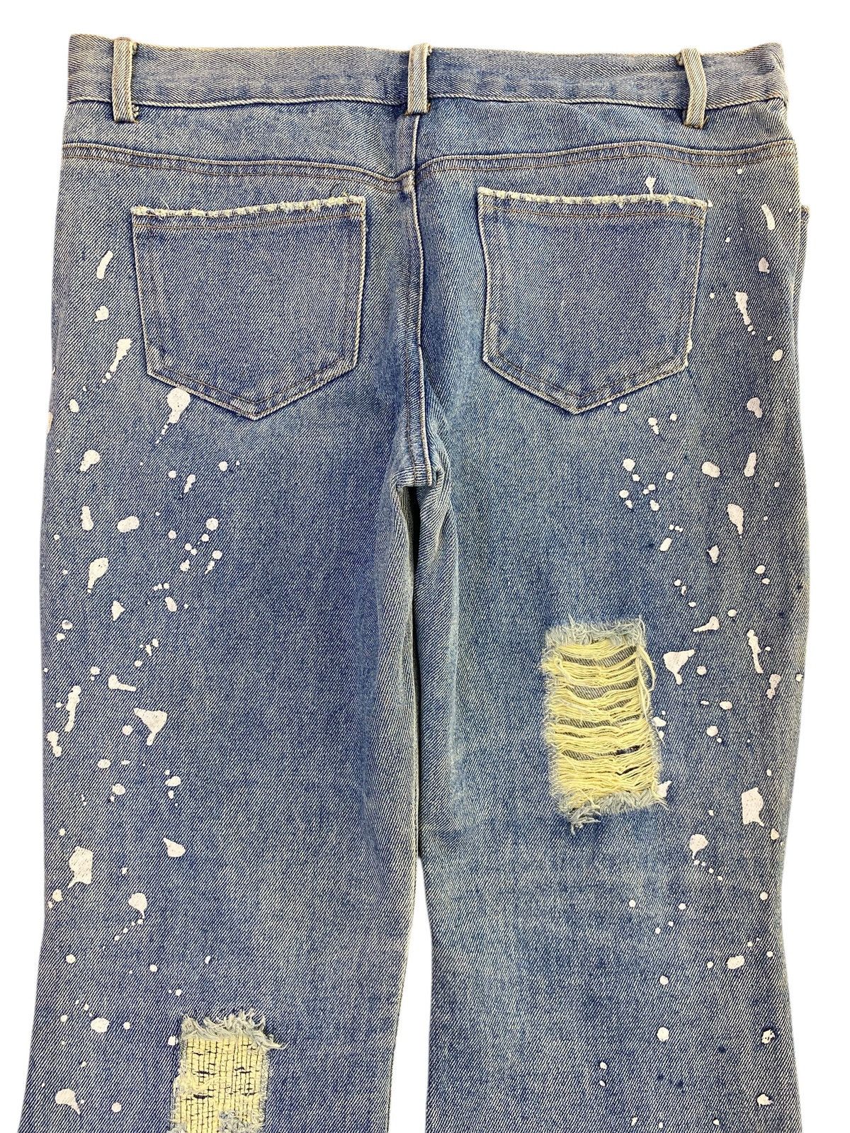 Japanese Brand Japanese Brand Ripped Paint Platter Style Flare Jeans Size US 30 / EU 46 - 4 Thumbnail