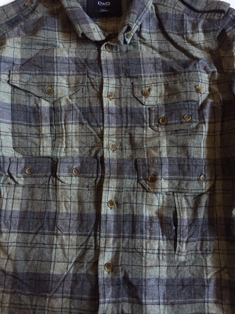 Dolce & Gabbana Dolce Gabbana Flannel Button Shirt Size US M / EU 48-50 / 2 - 3 Thumbnail