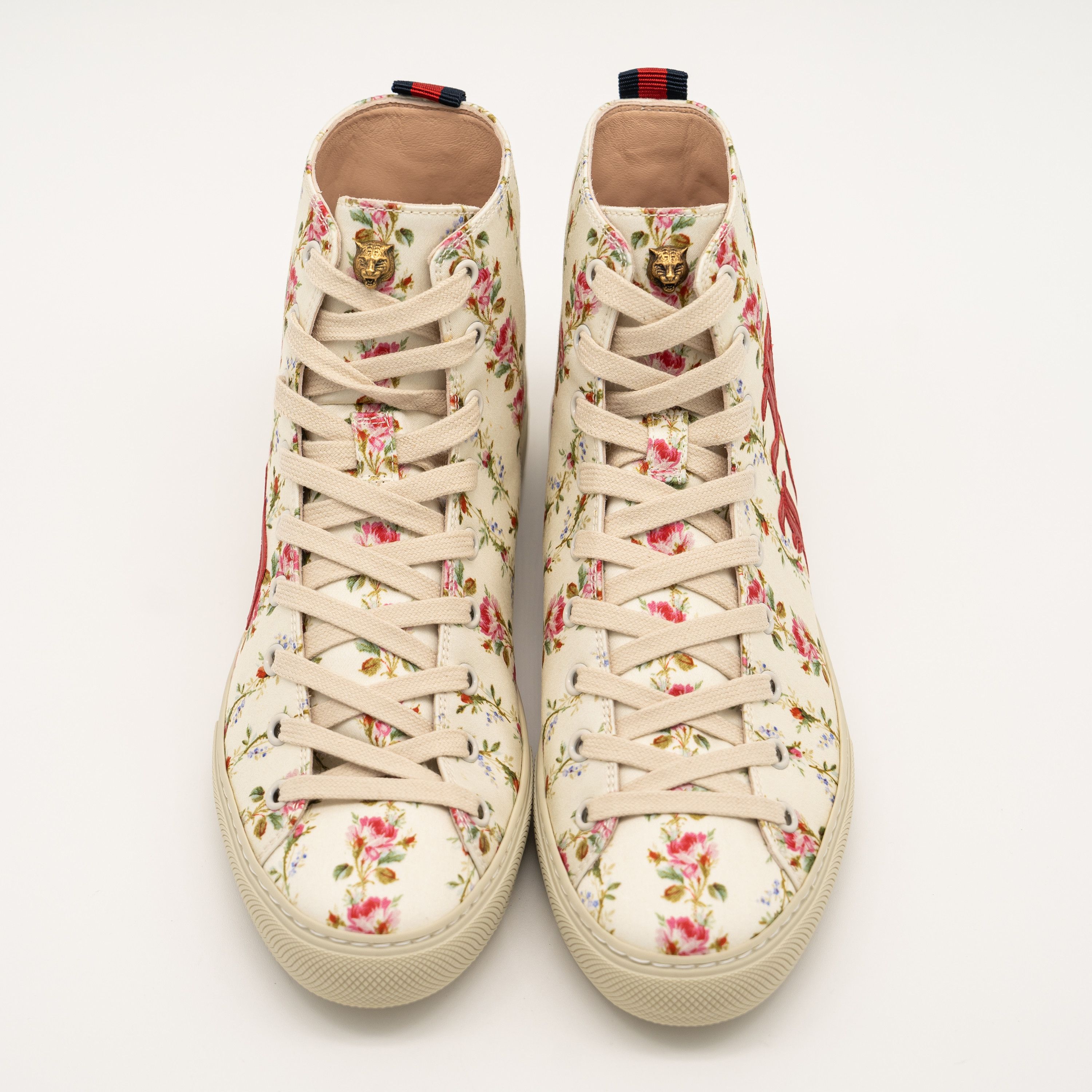 Gucci 37eu 7us Gucci Blind For Love Floral Print High Top Sneakers Size US 7 / IT 37 - 3 Thumbnail