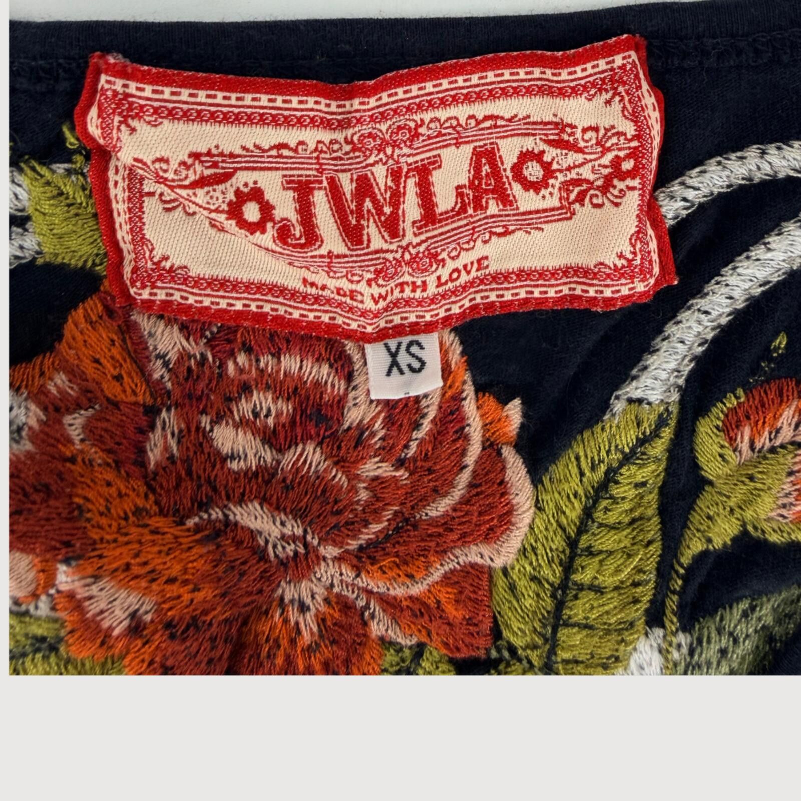 Other Johnny Was JWLA Bohemian Embroidered Mini Dress Black XS Size XS / US 0-2 / IT 36-38 - 4 Thumbnail
