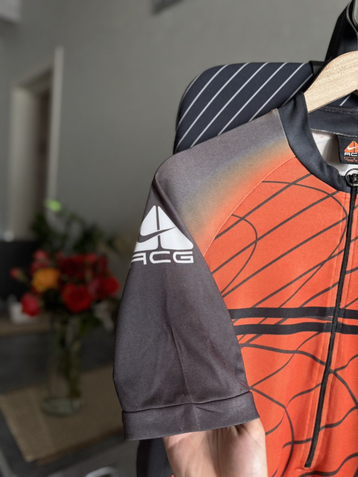 Nike ACG Nike ACG Vintage Logo Sports Blockcore Zip Jersey Cycling Size US L / EU 52-54 / 3 - 6 Thumbnail