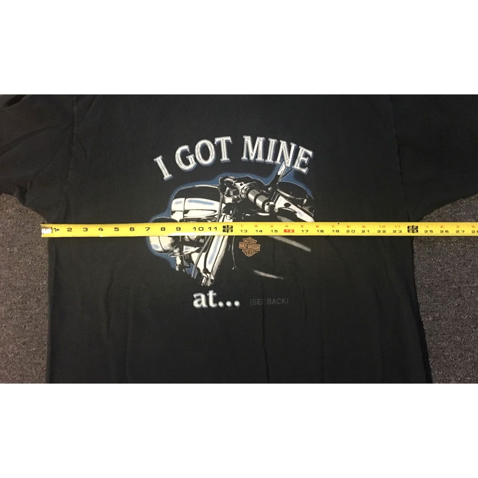 Harley Davidson VINTAGE Harley-Davidson Got Mine At Victorville Shirt XX L Black Men's T-Shirt 2XL USA California Harley-Davidson Graphic Tee 90s Biker USA Flag Retro Size US XXL / EU 58 / 5 - 7 Thumbnail