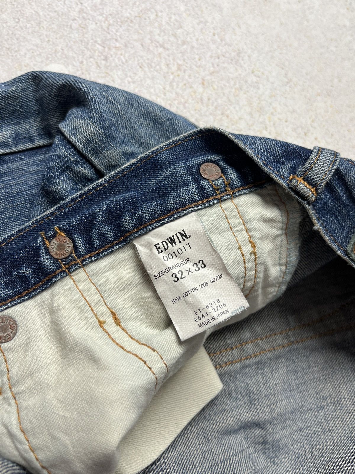 Edwin Edwin Jeans Selvedge Straight Blue Vintage W32 L33 Size US 32 / EU 48 - 7 Thumbnail