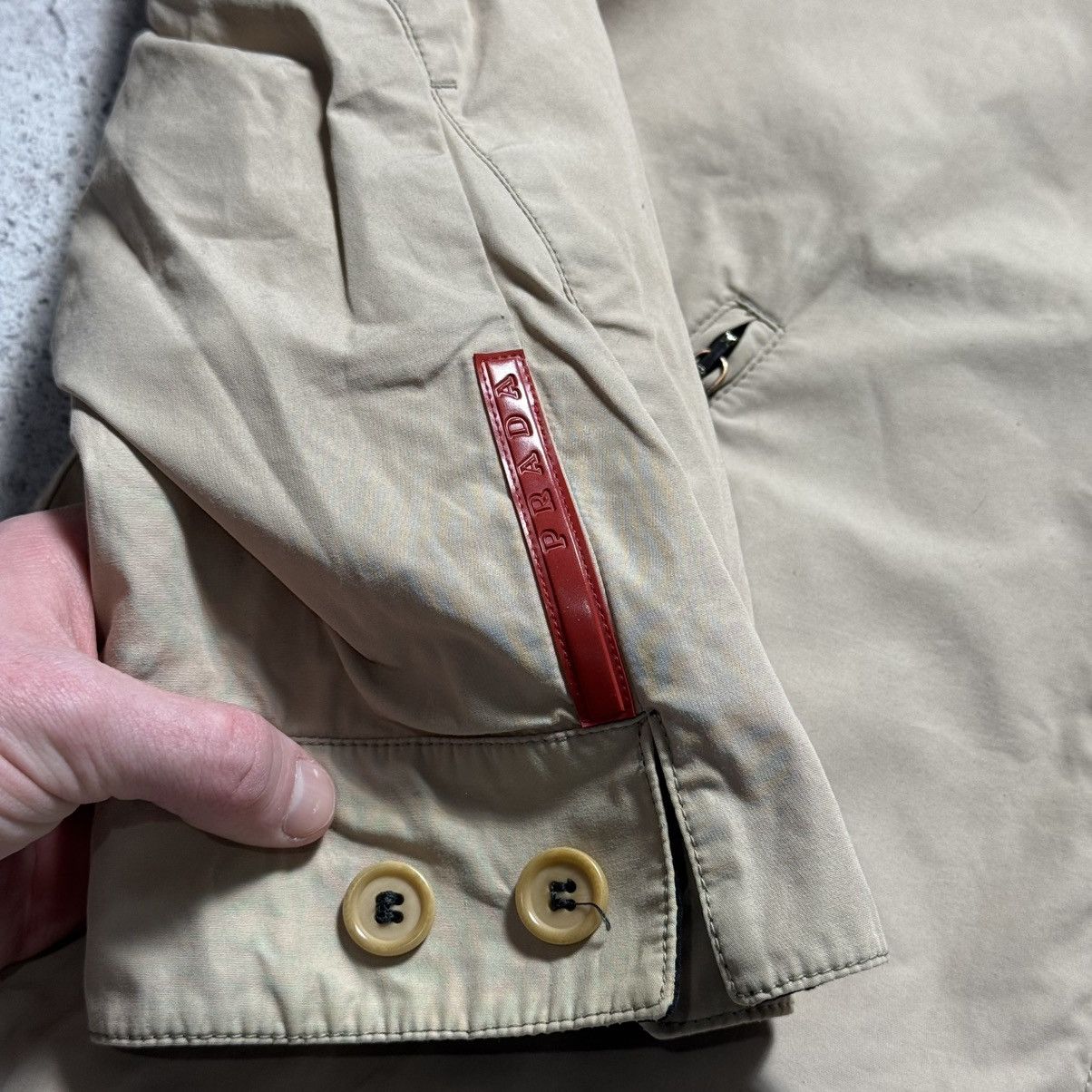 Prada Red Tab Reversible Gore Tex Black/Beige Nylon Jacket