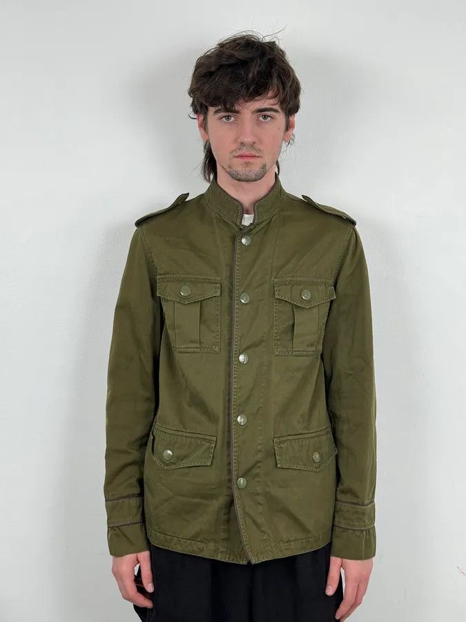 Marc Jacobs 2010s Marc Jacobs Olive Military Field Officer Jacket Size US M / EU 48-50 / 2 - 2 Thumbnail