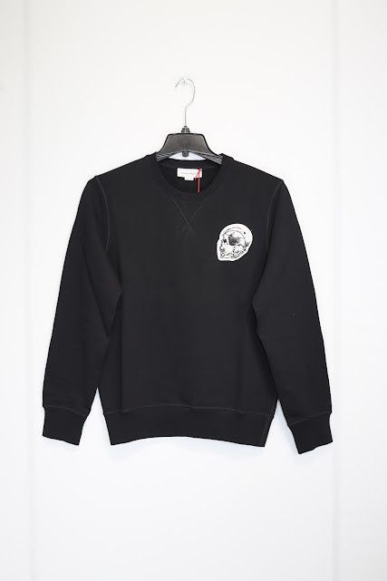 Alexander McQueen o1rshd1 Embroidered Logo Skull Sweater in Black Size US M / EU 48-50 / 2 - 3 Thumbnail