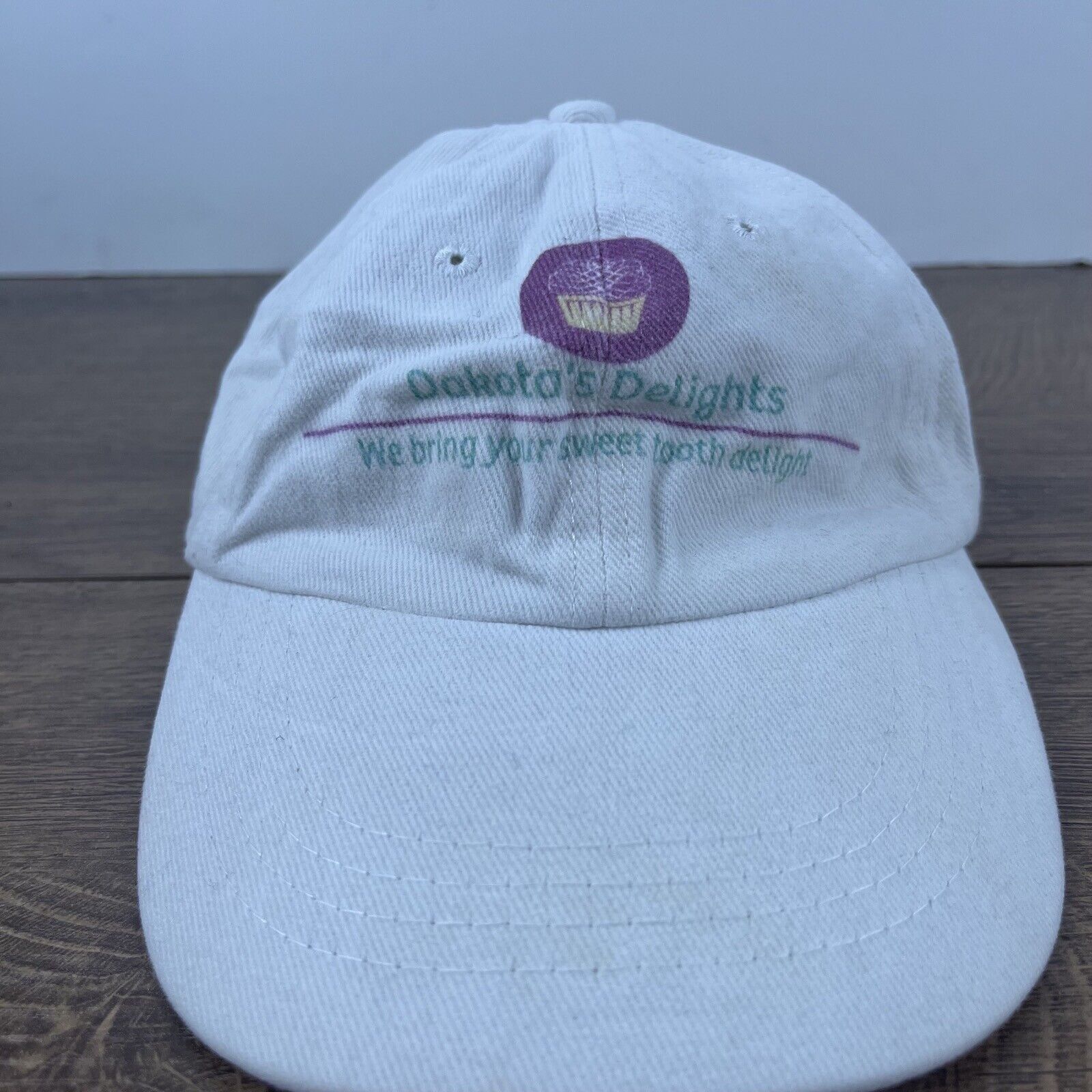 Other Dakota's Delights Hat White Cap Hat Adjustable Hat White Adu Size ONE SIZE - 2 Thumbnail