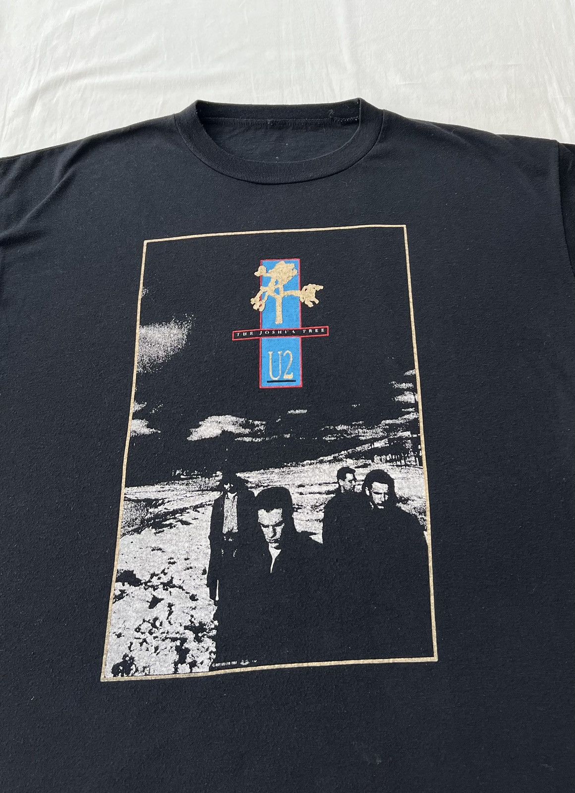 Band Tees Vintage 1987 U2 The Joshua Tree Black T-shirt Size US XL / EU 56 / 4 - 4 Thumbnail
