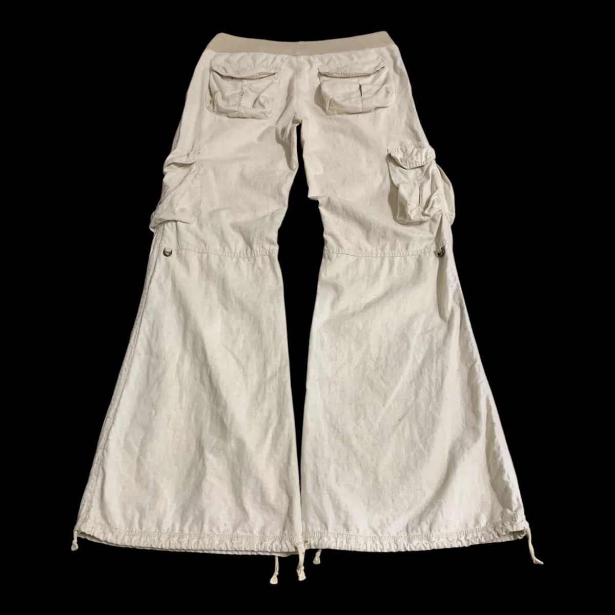 GOA GOA 3D Pocket Flare Cargo Pants Wide Leg Trouser Y2K Style Size US 34 / EU 50 - 2 Thumbnail
