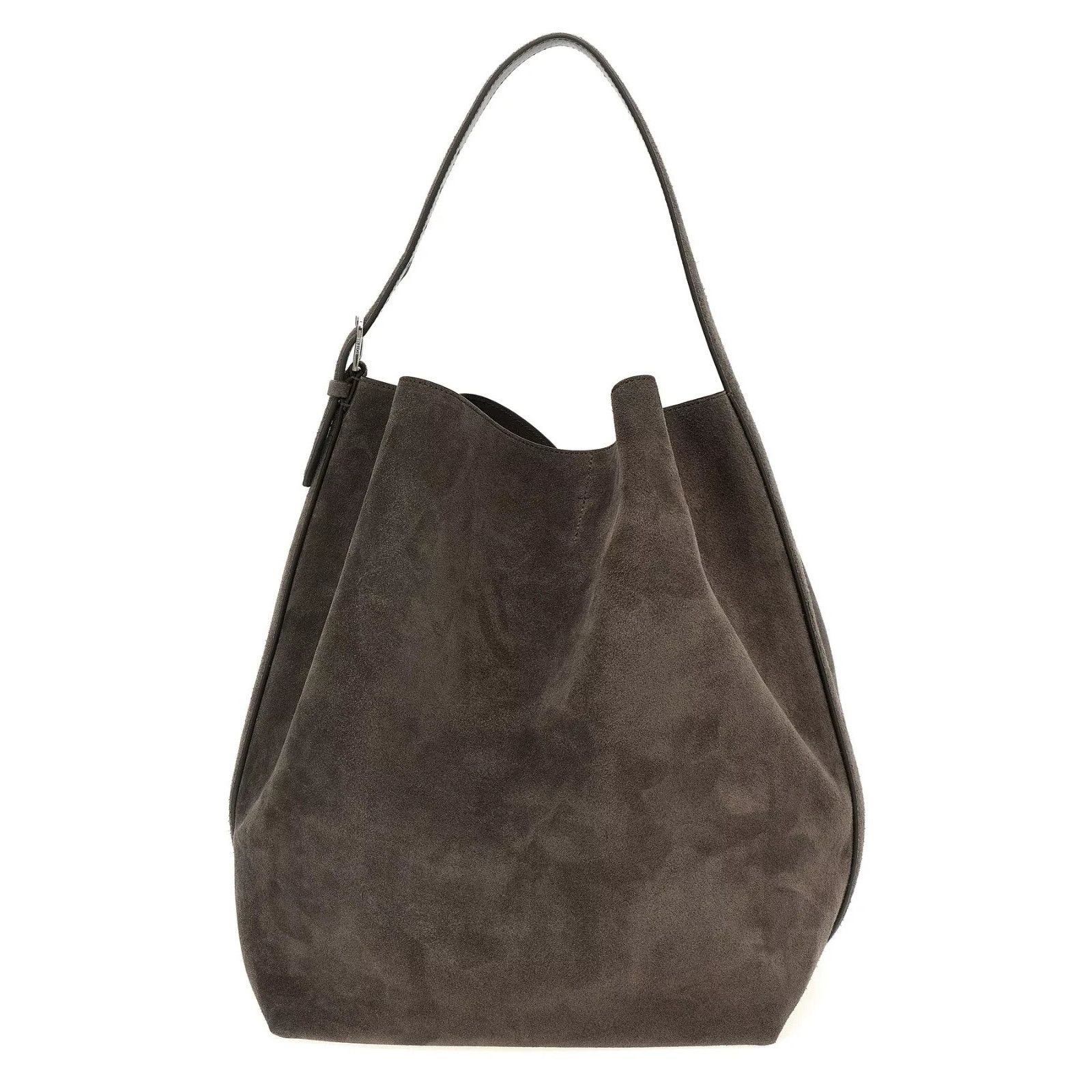Toteme TOTEME Belted Tote Gray Leather Shoulder Bag New & Authentic Size ONE SIZE - 1 Thumbnail