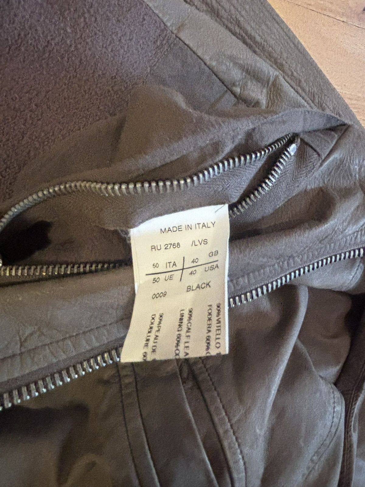 Rick Owens Rick Owens Globa Lamb Leather Jacket (50) Size US M / EU 48-50 / 2 - 5 Thumbnail