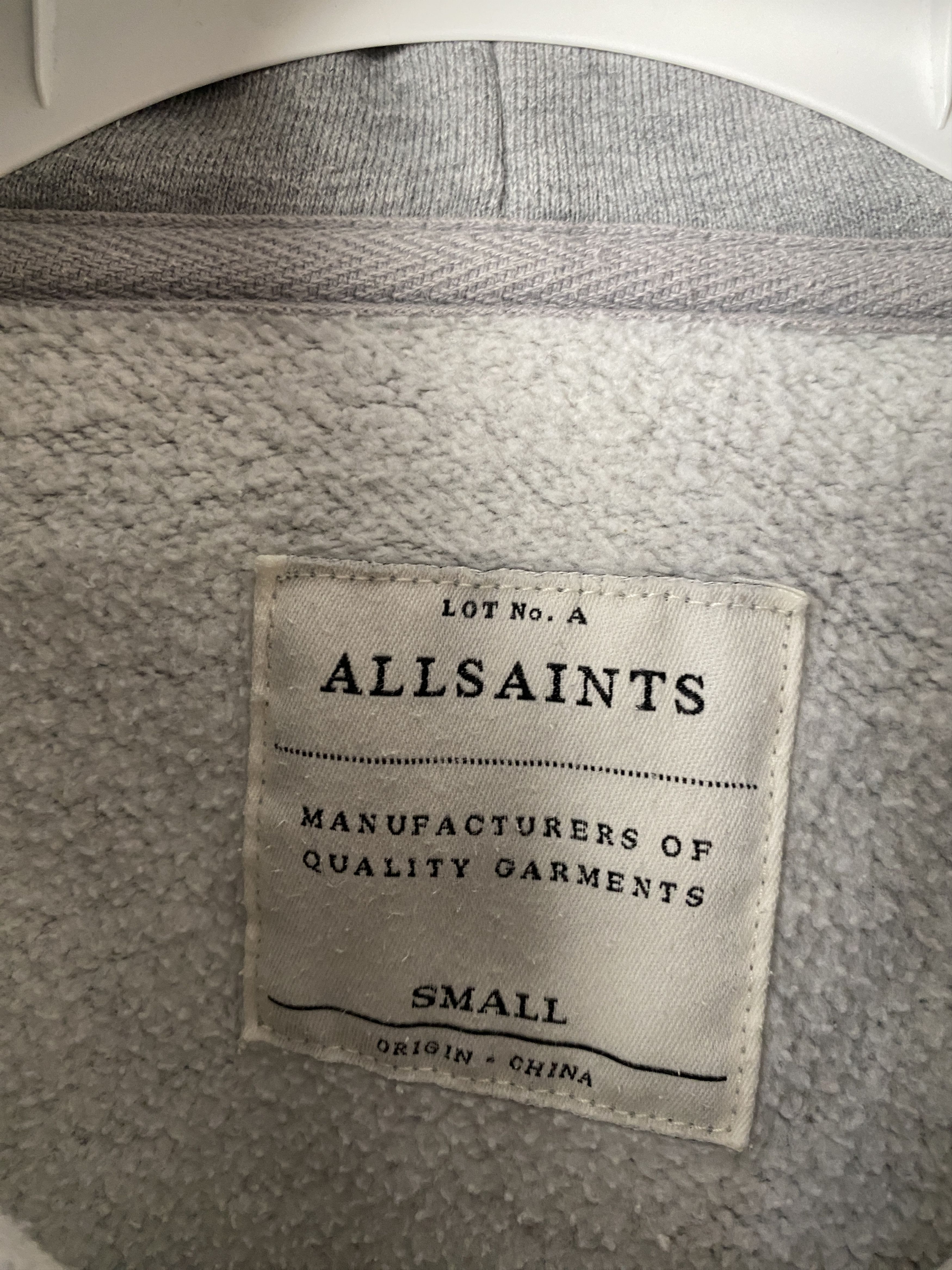 Allsaints All Saints zip-up hoodie small logo Size US S / EU 44-46 / 1 - 3 Thumbnail