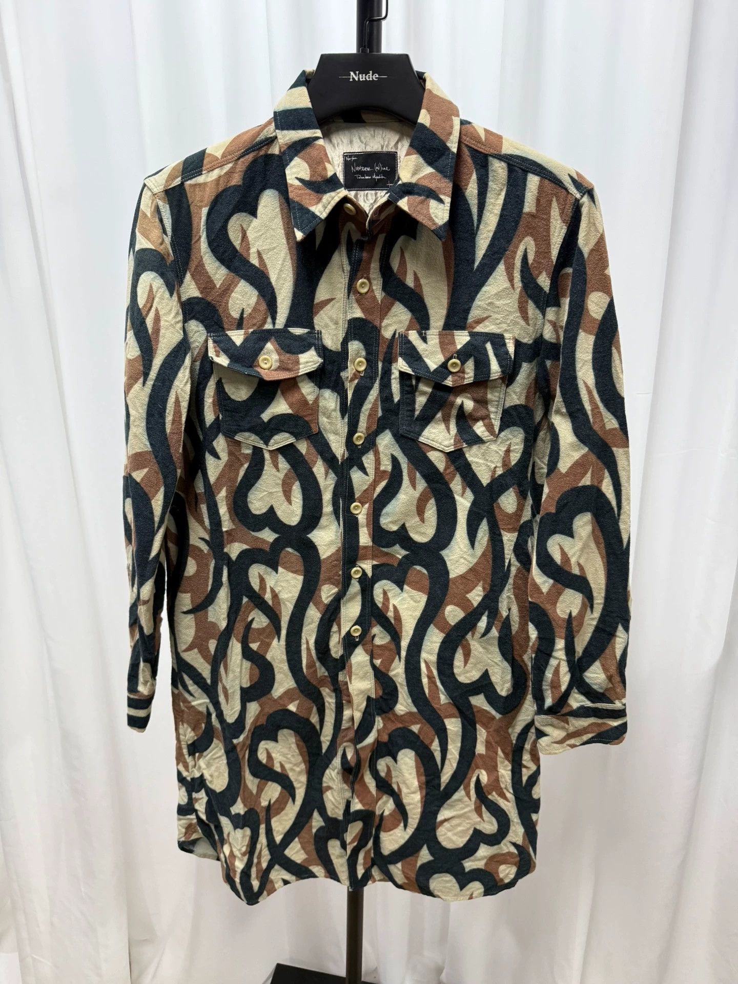 Number (N)ine Number (N)ine 04AW Thorn Pocket Shirt, Wool, Size 2 Size US M / EU 48-50 / 2 - 1 Thumbnail