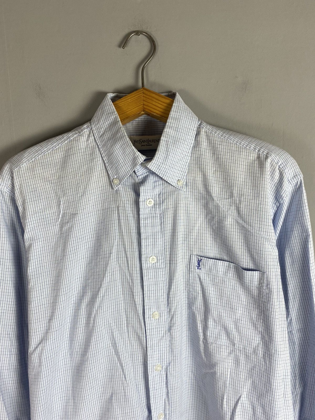 Yves Saint Laurent Vintage 90s YSL Yves Saint Laurent shirt Size US M / EU 48-50 / 2 - 2 Thumbnail