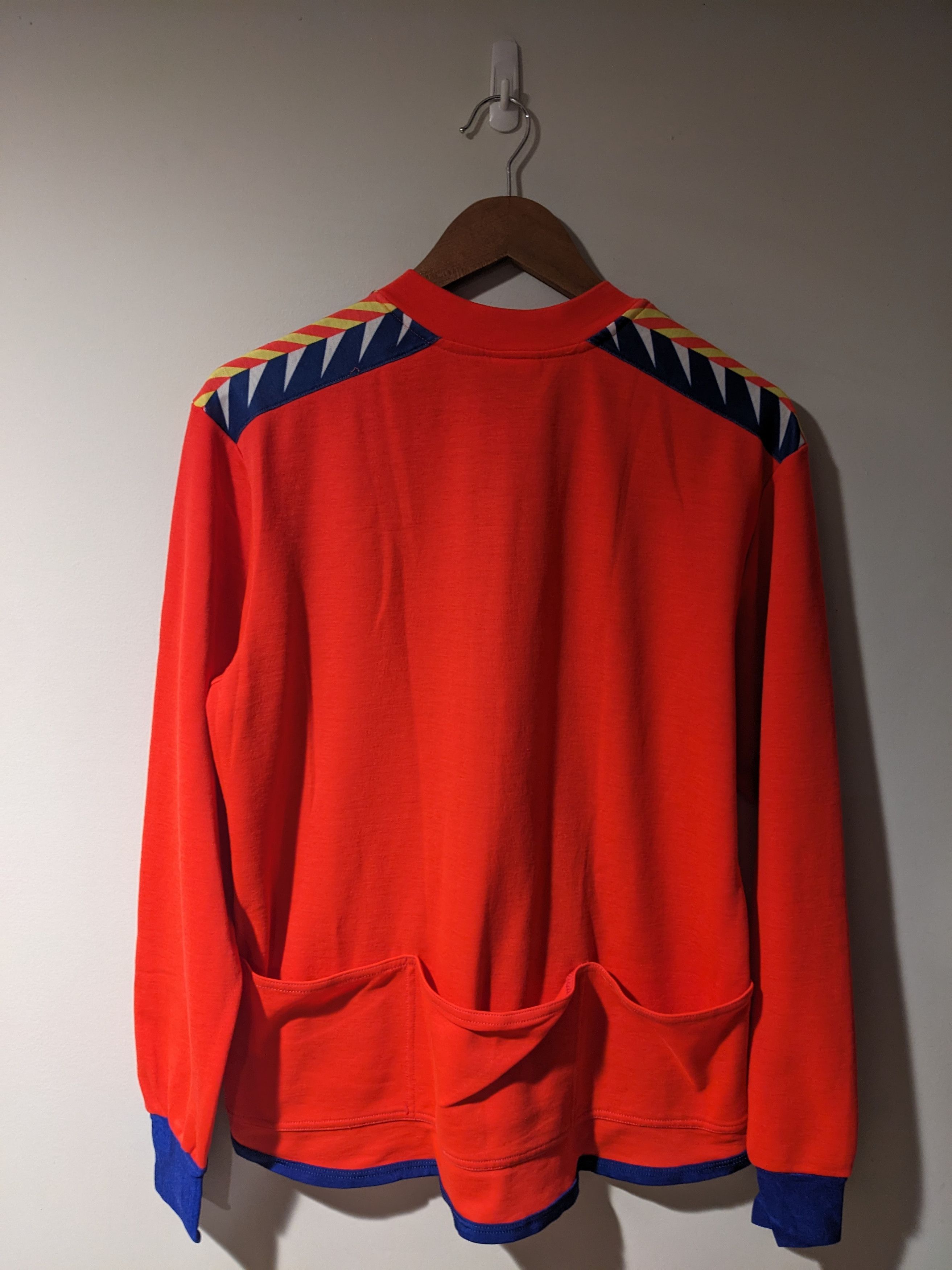 Nike × Vintage Vintage 90s Nike Swoosh Logo X-Large Red Pink Zip Up Sweater Size US XL / EU 56 / 4 - 4 Thumbnail