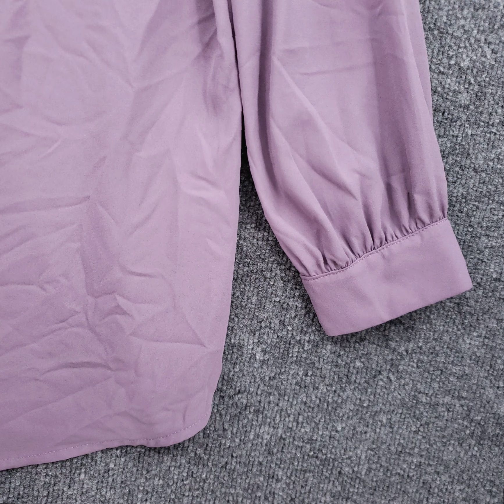 Vintage New York & Company Blouse Womens XS Purple 7th Avenue Design Studio 3/4 Sleeves Size XS / US 0-2 / IT 36-38 - 7 Thumbnail