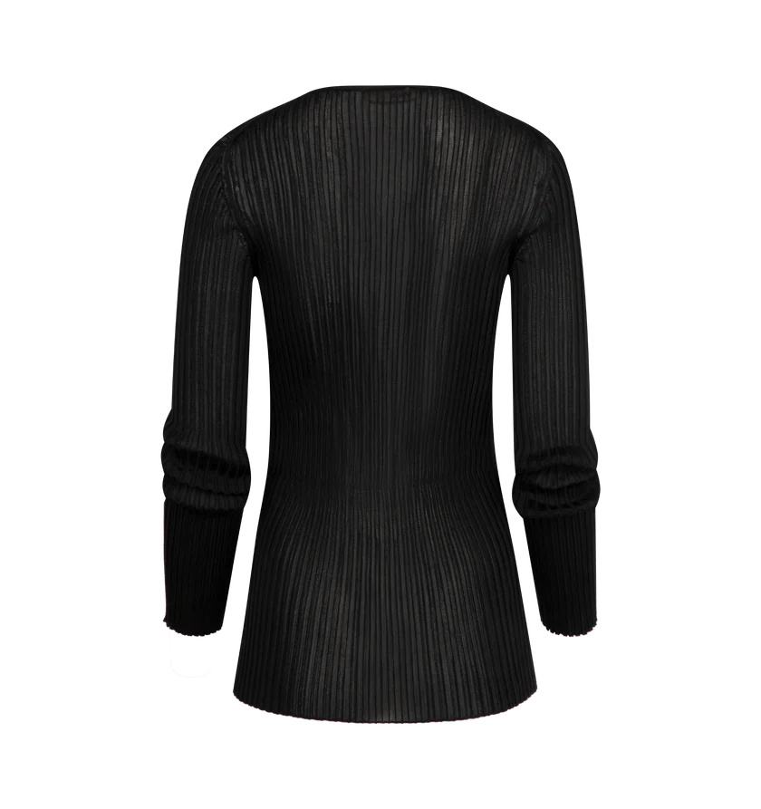 KHAITE o1h1sh11225 Tia Top in Black Size M / US 6-8 / IT 42-44 - 2 Thumbnail