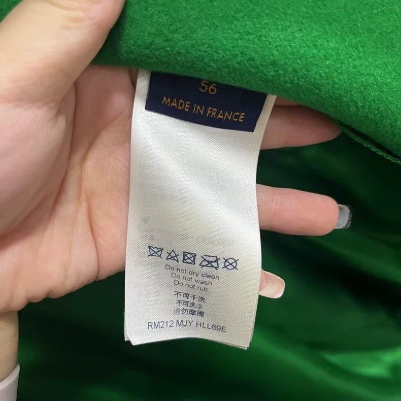 Louis Vuitton Louis Vuitton Louis Vuitton Green Lettered Baseball Jacket Size US XXL / EU 58 / 5 - 3 Thumbnail