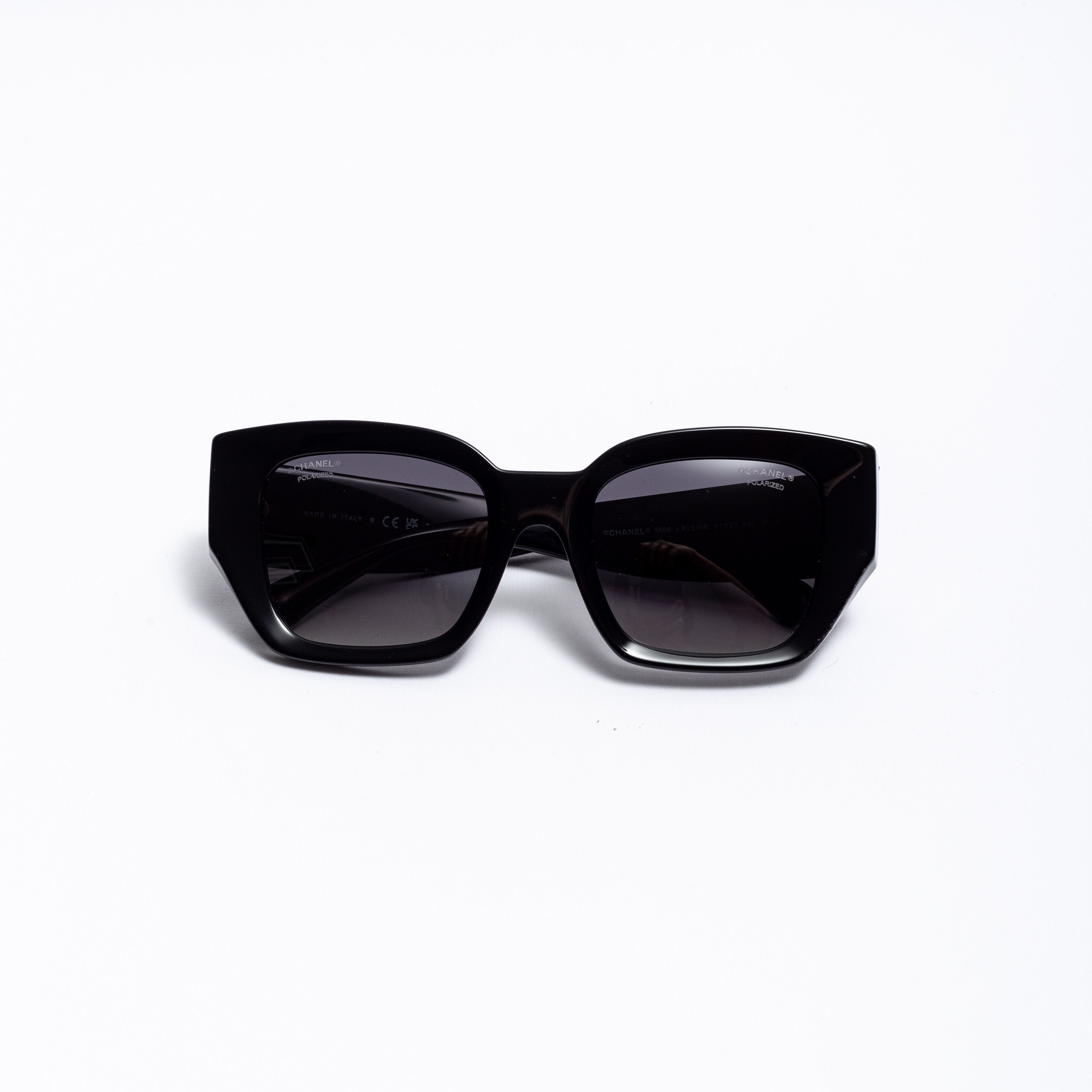 Chanel CHANEL 0CH5506 C622S8 Sunglasses BLACK Size ONE SIZE - 5 Thumbnail