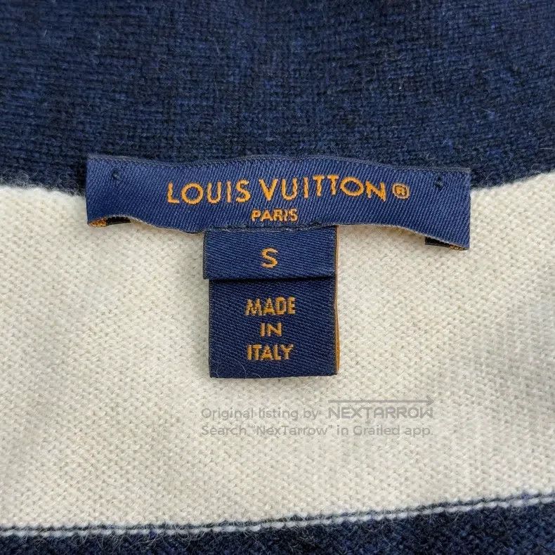 Louis Vuitton Louis Vuitton Beige Blue Wide Stripe Cashmere Gold Button Size US S / EU 44-46 / 1 - 5 Thumbnail