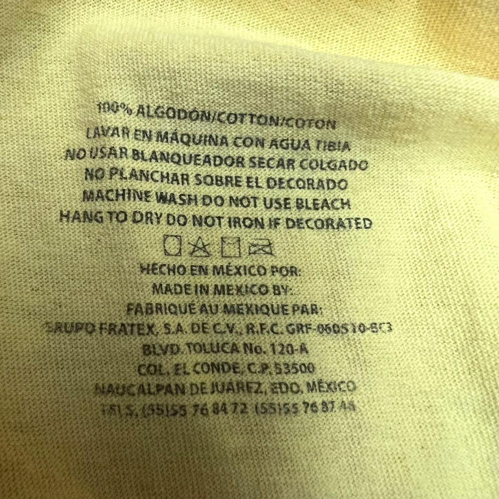 Vintage Riviera Maya Mexico Graphic T-Shirt Adult Large Yellow 90s Beach Retro Mens Size US L / EU 52-54 / 3 - 6 Thumbnail