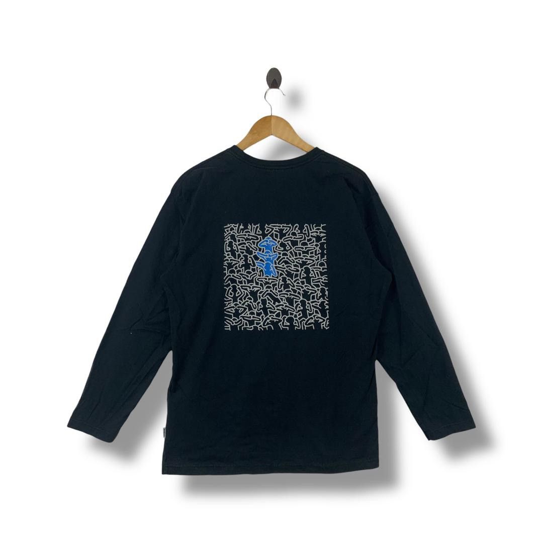 Keith Haring × Vintage Vintage KEITH HARING pop art printed long sleeve tee Size US L / EU 52-54 / 3 - 1 Thumbnail