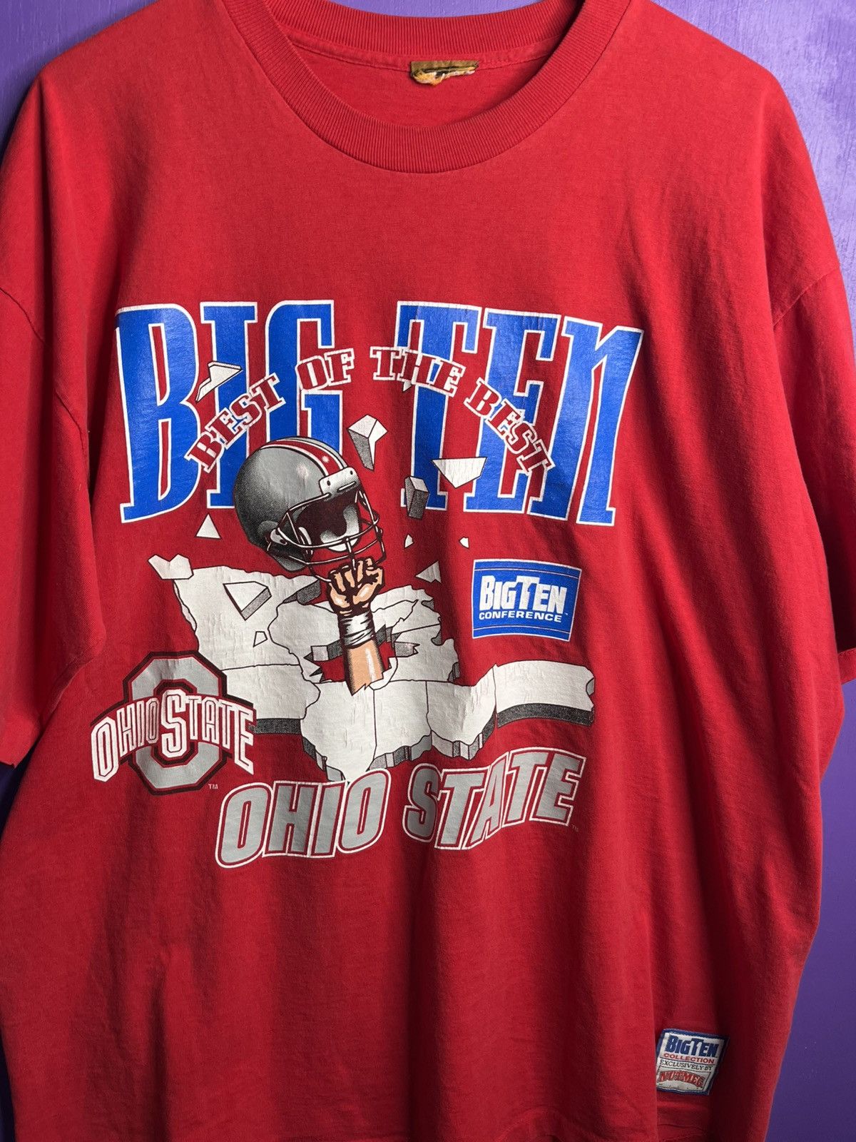 Nutmeg × Vintage Vintage 90s Nutmeg big ten conference Ohio state t-shirt Size US XL / EU 56 / 4 - 3 Thumbnail