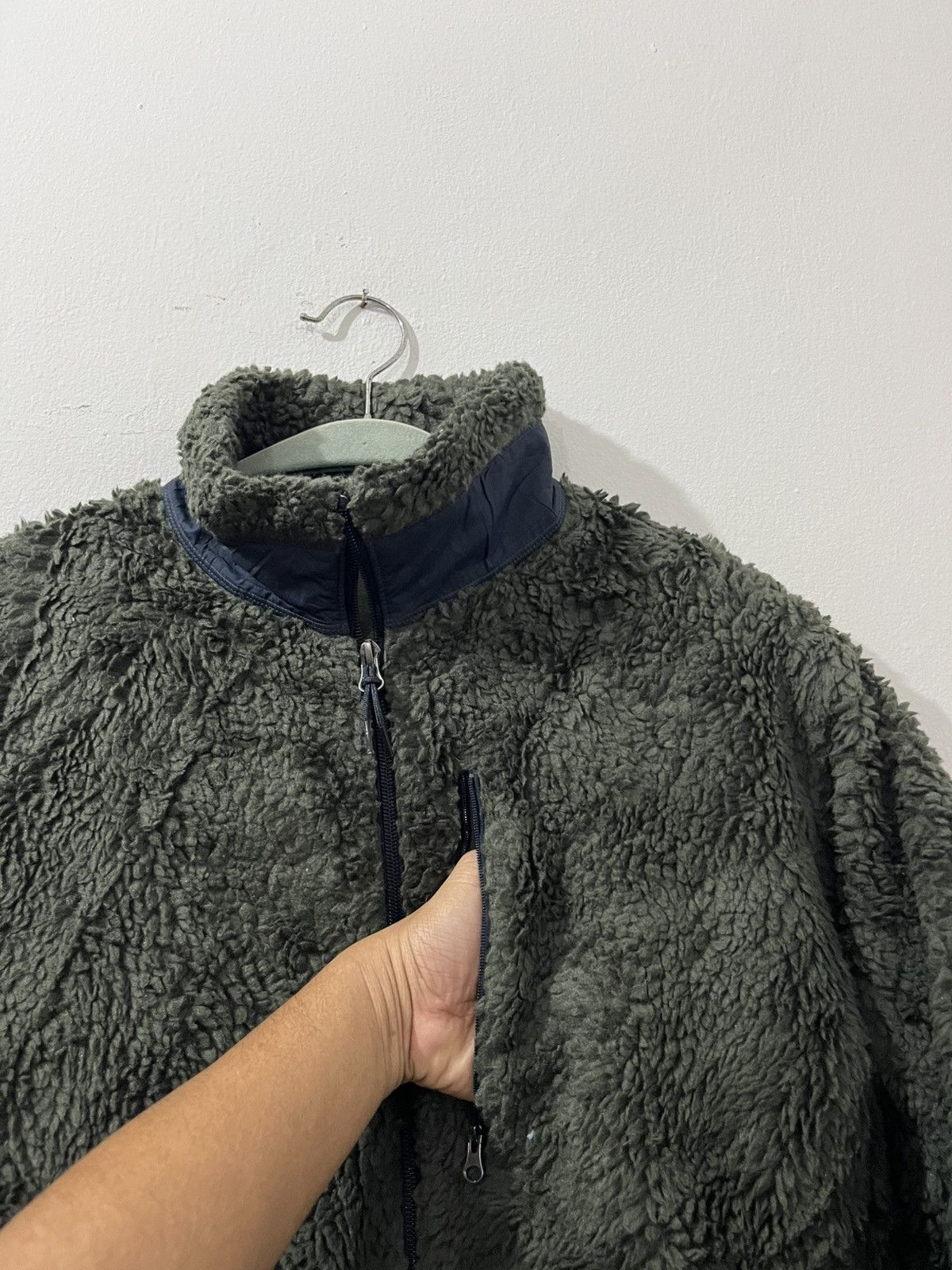Japanese Brand 🔥Uniqlo🔥Army Green Deep Pile Zipper Jackets Size US M / EU 48-50 / 2 - 6 Thumbnail
