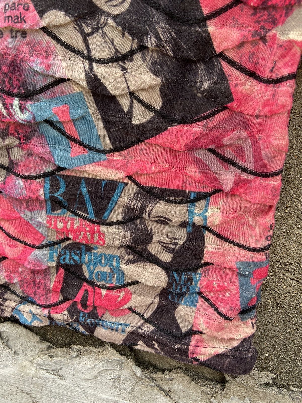 Beauty Beast × Hysteric Glamour × Japanese Brand 2000s newspaper women full print midi dress Size M / US 6-8 / IT 42-44 - 6 Thumbnail