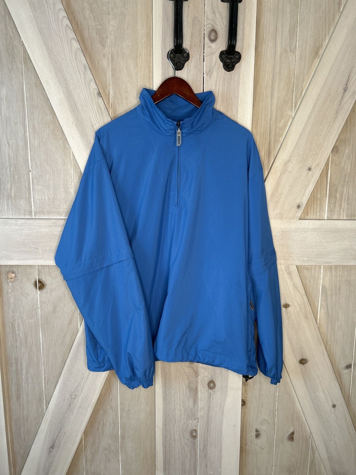 Vintage Vintage Blue Half Zip-up Jacket Size US L / EU 52-54 / 3 - 1 Thumbnail