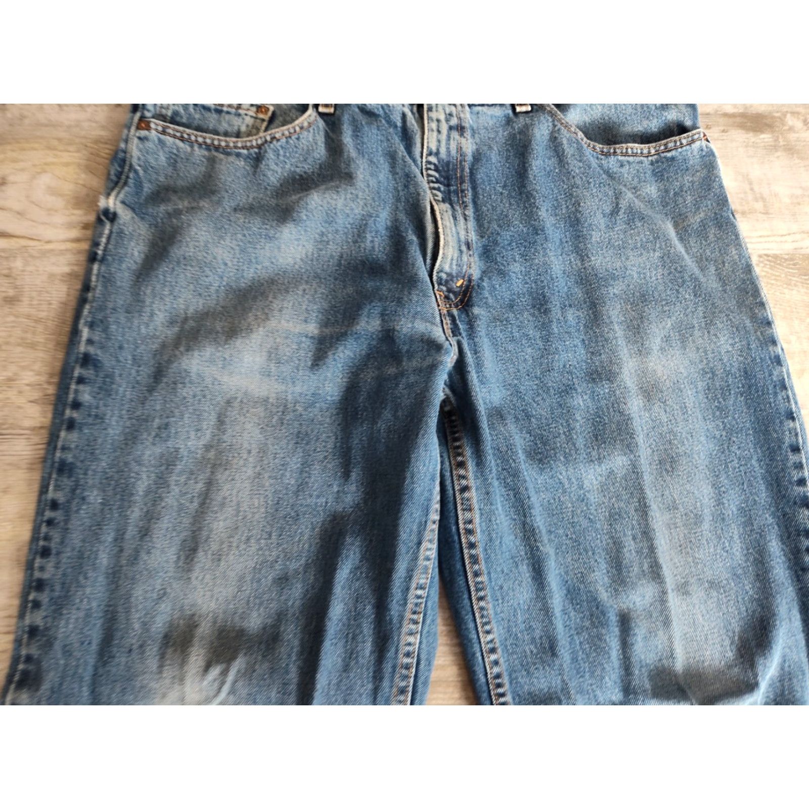 Levi's VINTAGE Levi's 550 Jeans Mens 38x30 Blue Relaxed Tapered 90s Y2K Size US 38 / EU 54 - 5 Thumbnail