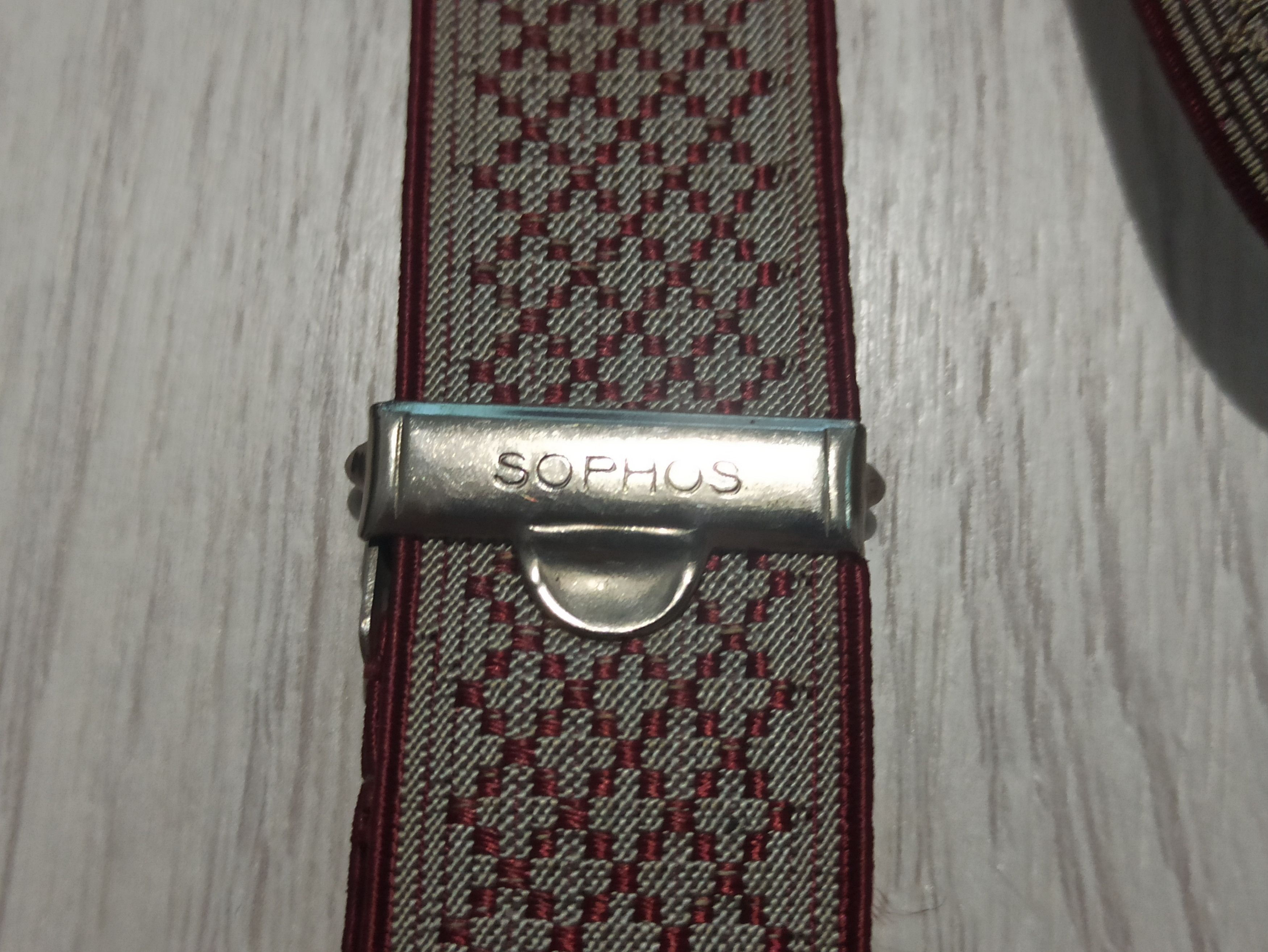 Designer Sophos Vintage Suspenders – Leather Button Ends Size ONE SIZE - 5 Thumbnail