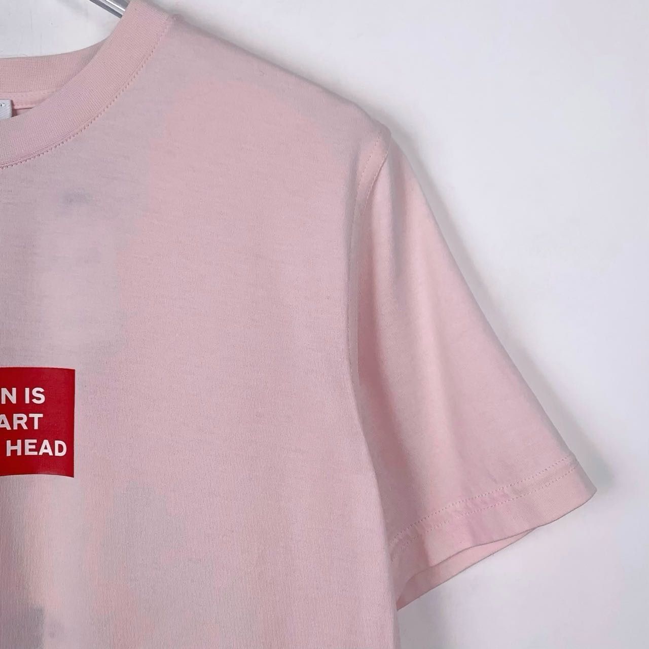 Burberry Burberry Pink Crewneck Cotton T-Shirt With Red "My Crown" Gr Size S / US 4 / IT 40 - 7 Thumbnail